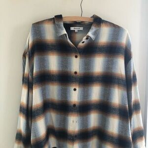 Madewell Plaid Flannel Button Down Shirt